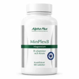 Alpha Plus MinPlex B 180tab Kombinationstillskott med Krom för blodsockerbalans