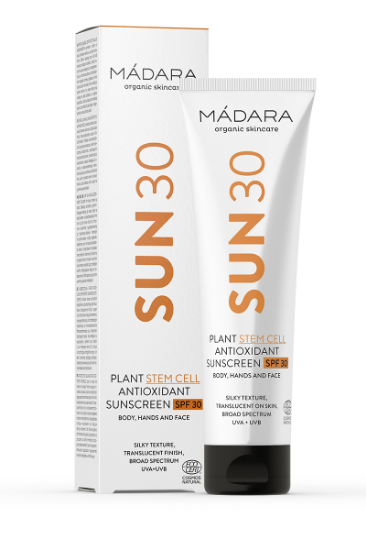 Madara SUN30 Plant Stem Cell Antioxidant Sunscreen Body, Hands, Face SPF30 100ml