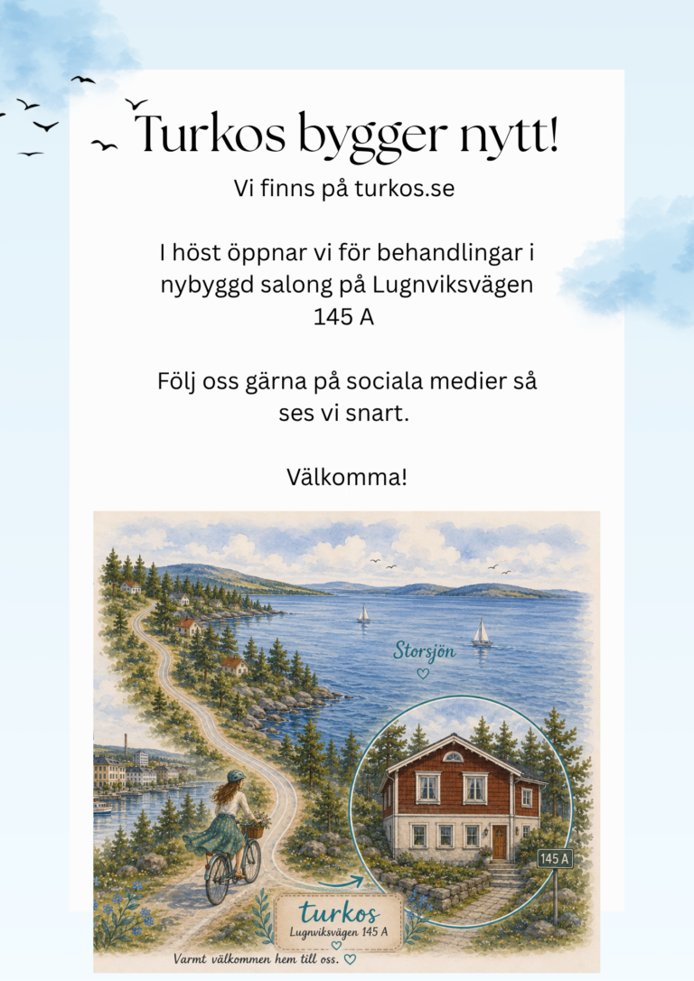 Turkos klinik växer fram på Lugnviksvägen 145 A