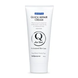 Q for Skin, Quick Repair Cream- Oparfymerad, näringsrik fuktkräm för ansikte, kropp och händer
